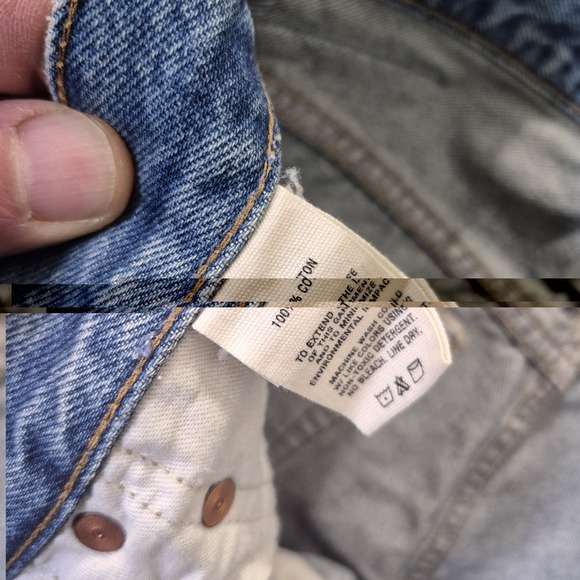 Alex Mill AM Original Jeans Mens 31/32 Blue Heavy Cotton 80s Dad USA Hipster - Picture 4 of 13